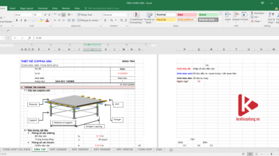 [Excel] Tính toán sàn